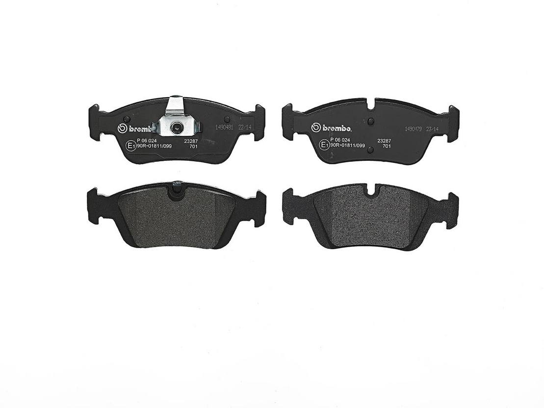 BMW Disc Brake Pad Set - Front (Low-Metallic) 34116761244 - Brembo P06024